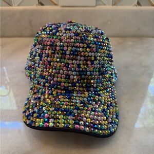 Multicolor Rhinestone Cap